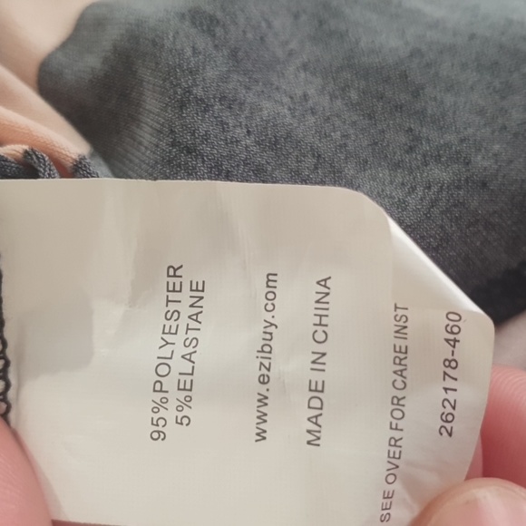 Euro Edit Size 40 (approx 14) Striped Stretch Dress with Belt Tie - Picture 7 of 7